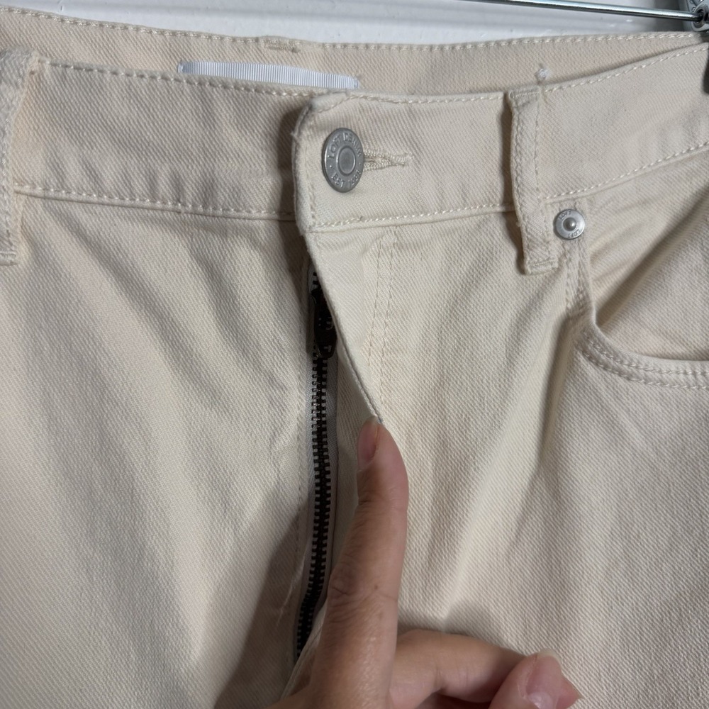 NWOT Loft‎ The Slim Jean Beige Cream Size 29/8 Casual Minimalist Effortless - Picture 8 of 8